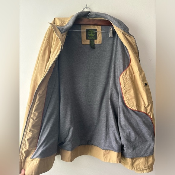 Men's Timberland cream colro wind braker‎ zip up jacket size XL - Picture 4 of 9